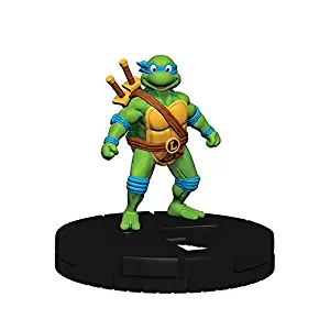Heroclix TMNT Heroes in Half Shell #004 Leonardo Miniature Figure Complete with Card