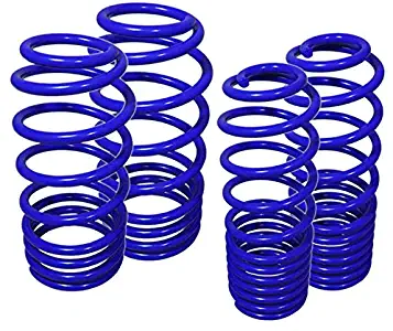 Fit 2009-2013 Hyundai Genesis Coupe Suspension Lowering Spring Blue (Front -1.5" / Rear -1.2" Drop)