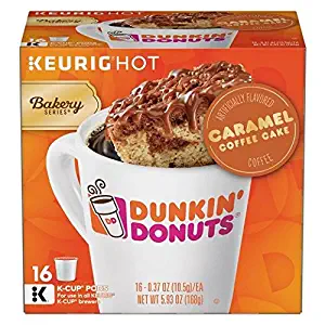 Dunkin Donuts Caramel Coffee Cake Keurig K-Cups (32 count) - Packaging May Vary