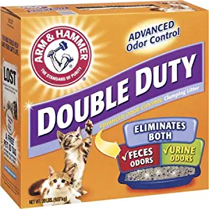 Arm & Hammer Double Duty Advanced Odor Control Clumping Cat Litter, 20 Lb