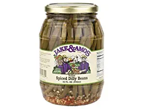 Jake & Amos Pickled Spiced Dilly Beans 32oz jar