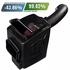 S&B Filters 75-5103 Cold Air Intake for 2017-2018 Silverado/Sierra Duramax 6.6L (Cotton Cleanable Filter)
