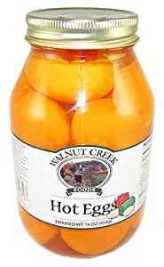 Walnut Creek Amish Hot Eggs Glass Jar