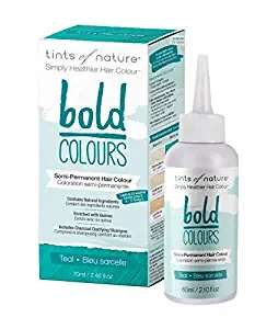 Tints of Nature Bold Teal - Semi Permanent Natural Hair Dye, Single