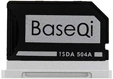 BASEQI FBA_iSDA504ASV aluminum microSD Adapter works with MacBook Pro 15" Retina (Late 2013 onwards)