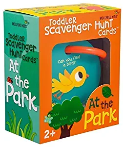 Outdoor Toddler Scavenger Hunt Cooperative Card Game at The Park