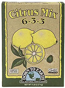 Down To Earth Organic Citrus Fertilizer Mix 6-3-3, 5 lb