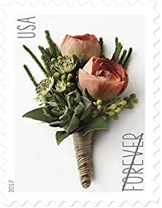 USPS Celebration Boutonniere Forever Stamp (2 Sheets, 40 Stamps)