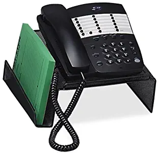 Sparco Products Phone Stand, Steel Mesh, 10-1/2"Wx10-1/4"Dx4-1/4"H, Black