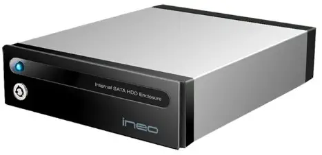 ineo I-NA307, 3.5-Inch Hard Drive Desktop Mobile Rack (Black)