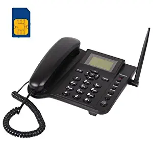 BW 2.4'' Wireless Quadband GSM Classic Desk Telephone Telephone handset for Business or Family (Especially for Older Folk) - Black