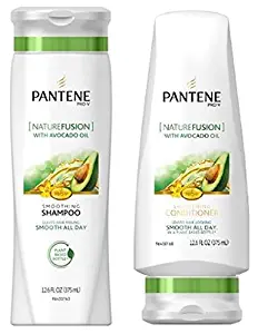 Pantene Pro-V Shampoo & Conditioner Set, Nature Fusion with Avocado Oil, 12 Ounce Each