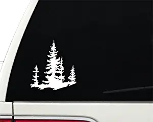 AK Wall Art Spruce Trees Adventure Explore Nature - Vinyl Decal - Car Truck Laptop - Select Size