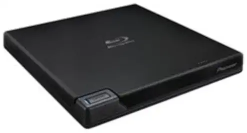 Pioneer BDR-XD05B 6x Slim Portable USB 3.0 Blu-Ray Burner (Black) - Supports BDXL/BD/DVD/CD - Bonus CyberLink Media Suite 10 Windows Software