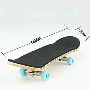 PeaceJoy Mini Complete Wooden Fingerboard / Finger Skateboard with Basic Bearing Wheels