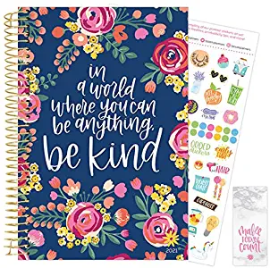 bloom daily planners 2021 Calendar Year Day Planner (January 2021 - December 2021) - 6” x 8.25” - Weekly/Monthly Agenda Organizer with Stickers and Bookmark - Be Kind