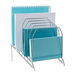 Mindspace Multi Step File Organizer | Stackable Letter Tray | File Holder | The Wire Collection, Silver