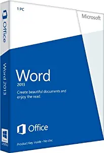 Microsoft Word 2013 Key Card Non-Commercial (1PC/1User)