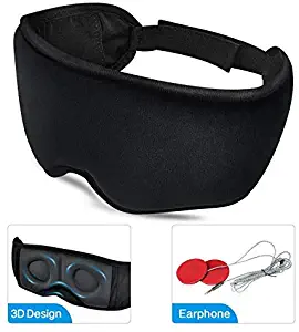 Sleep headphones,Eye Mask with HD Audio Speaker 3D Contoured Sleeping Mask superior for Insomnia, Side Sleeper, Nap, ASMR, Air Travel, Meditation, Relaxation