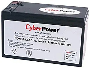 CyberPower RB1280A Replacement Battery Cartridge, Maintenance-Free, User Installable