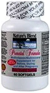 Nature's Blend Prenatal and Iron with Added DHA and Folic Acid 60 Softgels