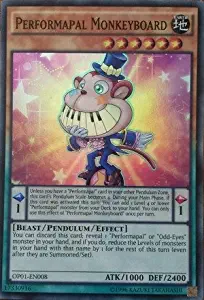 Yu-Gi-Oh! - Performapal Monkeyboard (OP01-EN008) - OTS Tournament Pack 1 - Unlimited Edition - Super Rare