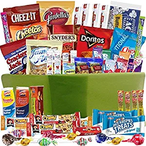 Catered Cravings Gift Baskets with Sweet and Salty Snacks, 54-Counts