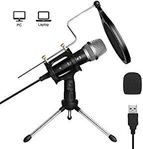 USB Microphone for Computer, ARCHEER Podcast Microphone for PC Laptop MAC or Windows, Professional Condenser Studio Microphone Plug&Play for Recording, Streaming Broadcast, YouTube, Gaming, Voice Over