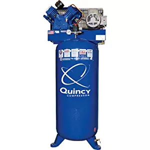 Quincy QT-54 Splash Lubricated Reciprocating Air Compressor - 5 HP, 230 Volt, 1 Phase, 60-Gallon Vertical, Model Number 2V41C60VC