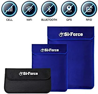 Faraday Bags Bundle, SiForce 5 Pack Bundle Signal Blocking Bag for Laptops, Tablets and Mobile Devices (LE Small, LE Medium, LE Large, LE X-Large, XX-Large)
