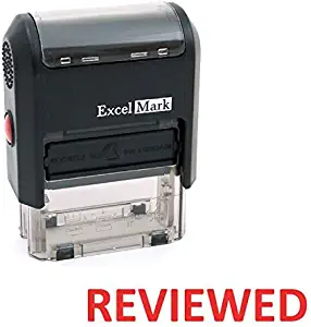 REVIEWED Self Inking Rubber Stamp - Red Ink (ExcelMark A1539)