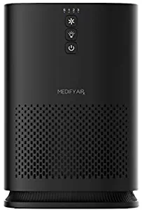 Medify MA-14B Medical Grade Filtration H13 HEPA Air Purifier for 200 Sq. Ft. (99.9%) Allergies, dust, Pollen, Perfect for Office, bedrooms, dorms and Nurseries (1-Pack, Black)