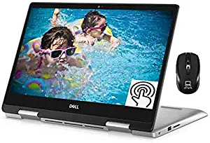 Flagship 2020 Dell Inspiron 14 5000 2 in 1 Laptop, 14'' FHD IPS Touchscreen, AMD Quad-Core Ryzen 7 3700U (Beat i7-7500U), 32GB DDR4 256GB SSD, Backlit KB FP Win 10 (Silver) + ePark Wireless Mouse