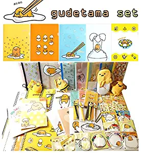 [Gift Wrap] Sanrio Lazy Egg GUDETAMA Assorted School Supply Stationary Gift Set