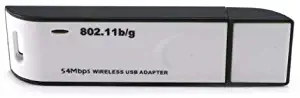 WiFi Wireless IEEE 802.11G/B WLAN 54Mbps Network Adapter USB2.0 Wireless LAN USB Adapter for Laptop Noteook Desktop PC Suport Vista/Windows 7(32bit & 64bit)/Linux