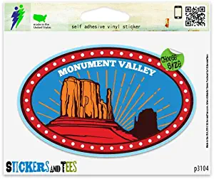 Monument Valley Travel Vinyl Car Bumper Window Sticker 5" x 3"