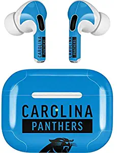 Skinit Decal Audio Skin for Apple AirPods Pro - Officially Licensed NFL Carolina Panthers Blue Performance Series Design