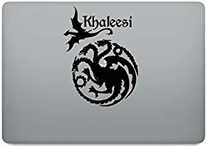 House targaryen fiire and blood & dragon Khaleesi combo pack Game of thrones - - Laptop Skin Vinyl Decal Sticker for MacBook Pro 13” – and other Apple Laptop – Car and Windows – Size 4 x 4 Inches